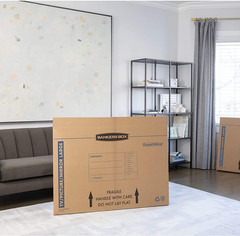 Bankers Box Large TV Mirror Moving Boxes 4 Pack 48x33x4 Set 4
