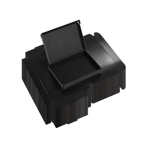 Black Corrugated Shipping Boxes 7x5x1In Pack 50 Cardboard Mailer Small Business