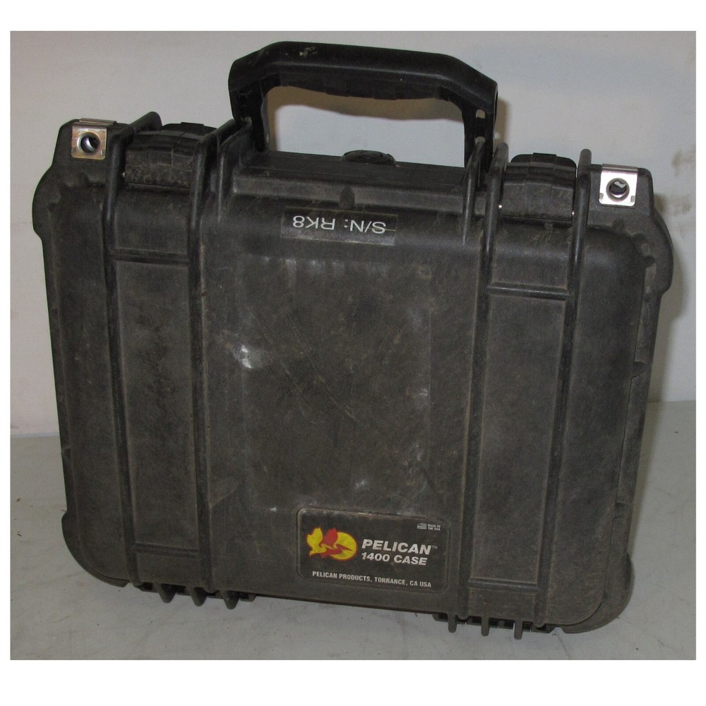 Pelican Protector 1400 Case 14x12x6 OD 12x9x5 ID Watertight Crushproof Hard Box