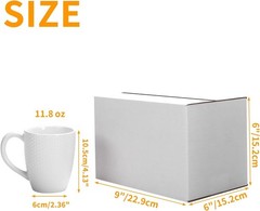 Elegant 25 Count White Shipping Boxes 9x6x6 Inches – Ideal for Online Sellers