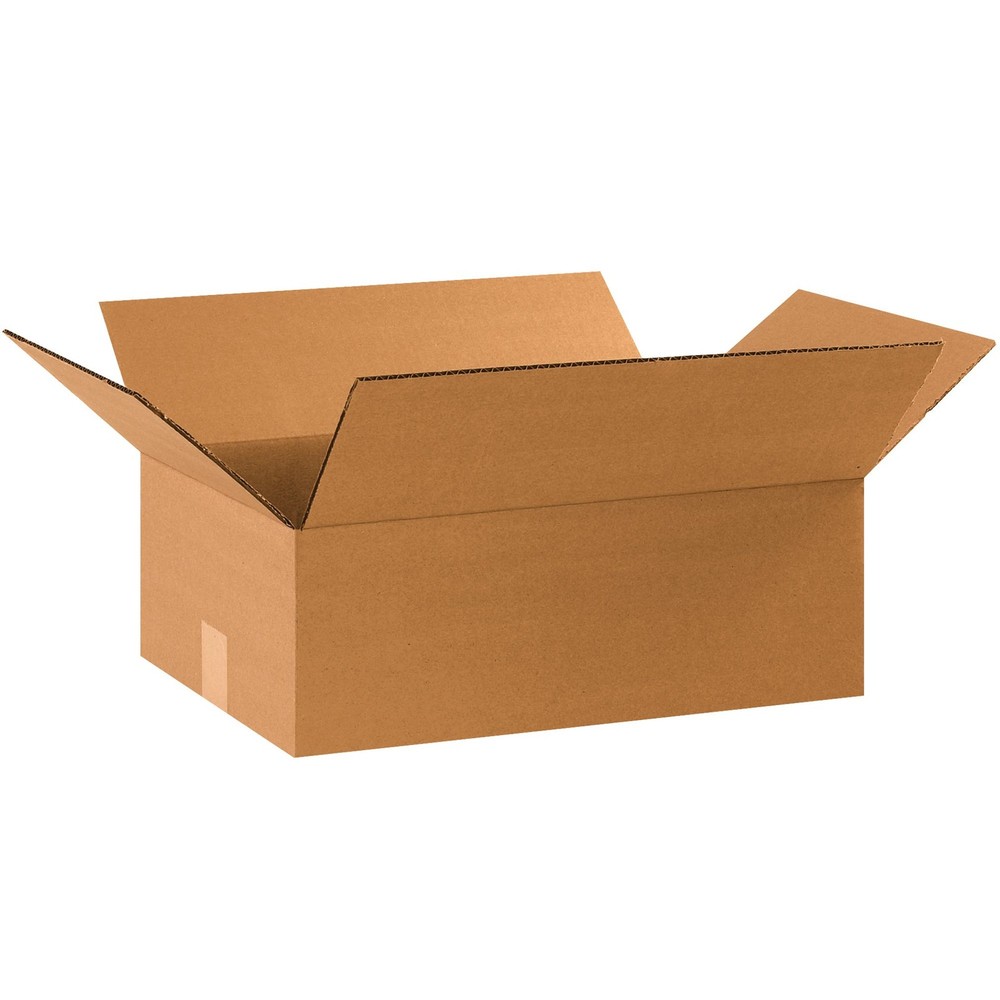 TAPE LOGIC 17 1/4 x 11 1/4 x 5 Corrugated Cardboard Boxes, Flat 17.25L x 11.25W