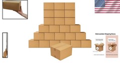 25-pack 9x6x4 Inch Shipping Boxes – Lightweight & Durable