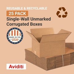 Shipping Boxes Small 12″L x 9″W x 6″H 25-Pack – Corrugated Cardboard Box for …