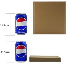 7x7x1 inch Small Shipping Boxes 50 Pack, Brown Kraft Corrugated Cardboard Mailer