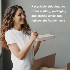 6x4x1 Inches Shipping Boxes Pack of 50, Small Corrugated Cardboard Box for Ma…
