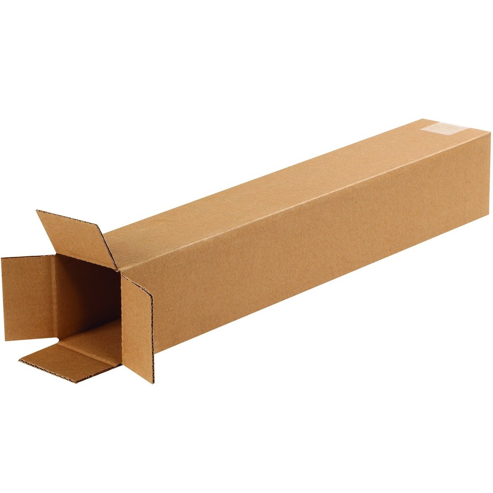 TAPE LOGIC 4x4x24 Tall Corrugated Boxes, Tall, 4L x 4W x 24H, Pack of 25 | Shipp