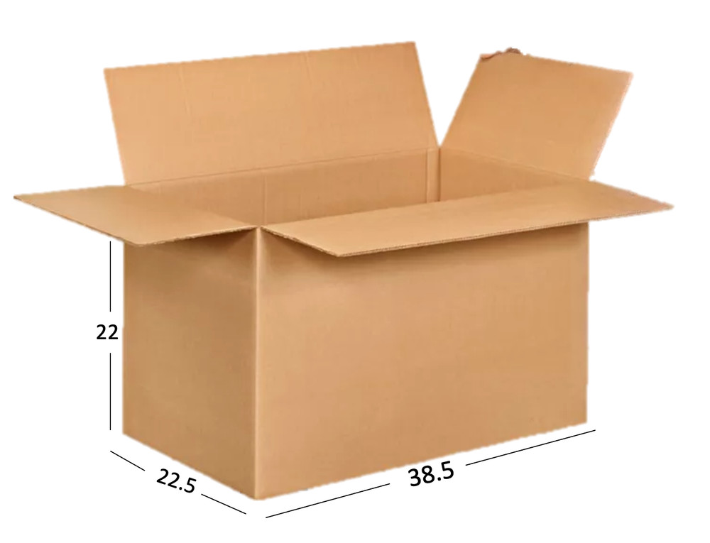 38.5″ x 22.5″ x 22″ CARDBOARD BOX – 200 lb – Multiple Units Available