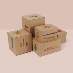 Brand New 40 Pack 8x6x6 Inches Shipping Boxes, Corrugated Cardboard, Brown, E…