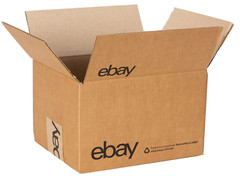 Ebay Boxes 25- 10″ x 8″ x 6″ – Black Logo