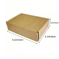 100 5x3x1 Shipping Boxes Cardboard Box Brown Mailing Packing Corrugated Paper
