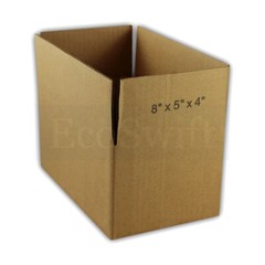 1-200 8x5x4 “EcoSwift” Cardboard Packing Mailing Shipping Corrugated Box Cartons