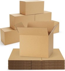 Reinforced 8x6x6 Kraft Boxes – 40-Pack Perfect for Gifts & Small Business Needs