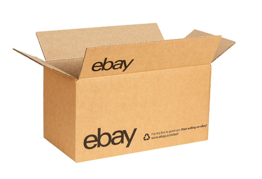 25 x eBay-Branded Box With Black Color Logo 6″ x 4 3/4″ x 4 3/4″