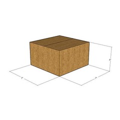 7x7x4 1/2 Corrugated Shipping Boxes 32 ECT Single-Wall, 25/Pack