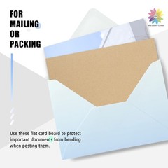 Mat Board Center, 50 Corrugated Cardboard Sheets 8×10 Inches Flat Card Board …