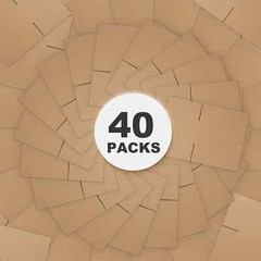 40 Packs 6x4x3 Shipping Boxes Corrugated Cardboard Mailing Shipping Boxes