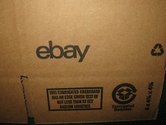 (2) eBay Shipping Boxes w/LOGO (6″x4.75″x4.75″s) NEW + Bandana (21″x21″)