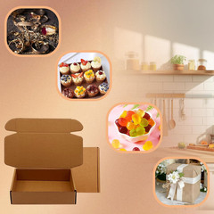 Shipping Boxes 8X5X2 Inch 50 Pack,Brown Corrugated Boxes Mailer Packaging for Ma
