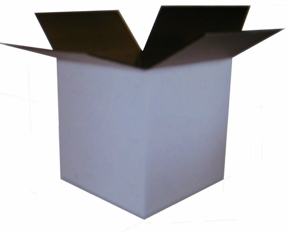 25 11.75 x 8.75 x 8-3/4 White Corrugated Boxes Shipping Packing Moving Cartons