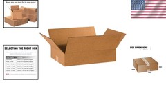 Brand New Corrugated Cardboard Boxes 20x12x4 Kraft Reusable