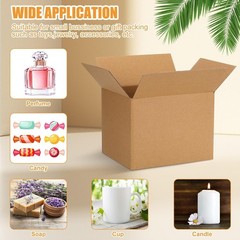 Essential 72 Pack 8x6x6 Inch Craft Boxes – Sturdy Cardboard for Gifts & Mailing