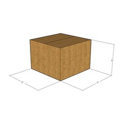 10 7x7x5 Kraft Brown Corrugated Shipping Boxes 32 ECT Single-Wall New