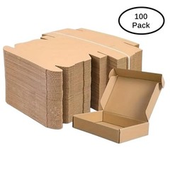 100 5x3x1 Shipping Boxes Cardboard Box Brown Mailing Packing Corrugated Paper