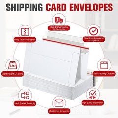 60 Pack Rigid Mailers, 7″x4.35″ Trading Card Shipping Envelopes for Collector…