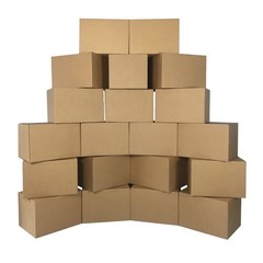 Brand New Moving Boxes Medium Pack of 20 Brown Cardboard