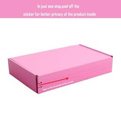 Pink Corrugated Shipping Boxes 10.5×6.3×2 Inch Gift Wrap Box Bridesmaid