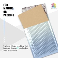 50 Pack Corrugated Cardboard Sheets 11 x 17, Large Flat Inserts, 2mm Thickness