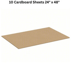 5 – Cardboard Sheets 24″ x 48″ Corrugated Kraft 5/32″ Thick Single Wall