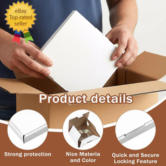 50 Pcs CD Mailer Boxes, 5 5/8″ X 5″ X 7/16″ CD Shipping Sleeves, Mailer
