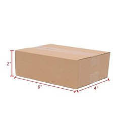 100 Sturdy & Lightweight Corrugated Paper Boxes 6x4x2″（15.2*10.2*5.1cm）Yellow