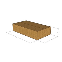 5 18x10x4 Kraft Brown Corrugated Shipping Boxes 32 ECT Single-Wall New