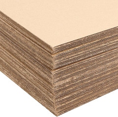 200 Pack 6 X 4 Inch Brown Corrugated Cardboard Sheets, 1/8 Inch Thick Flat Corru