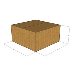 14x14x7 Corrugated Shipping Boxes 32 ECT Single-Wall, 10/Pack