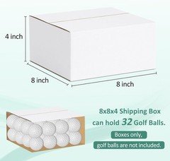 Brand New 8x8x4 Shipping Boxes – White – 30 Pack