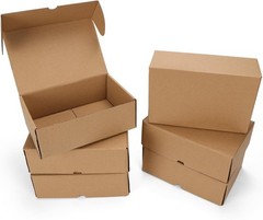 Kraft Corrugated 9x6x3 Packaging Boxes – Perfect for Small Business & Gifts