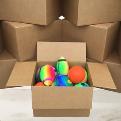 Cardboard Moving Boxes for Packing and Shipping, Medium Size, 18″