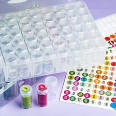 forever young Diamond Painting Storage Containers, 1 Pack 60 Grids Bead Organ…