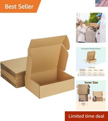 Pack of 20 12x9x4 Inches Corrugated Cardboard Shipping Boxes – Eco-Friendly