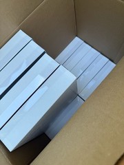 Uline S-8543 Clear Lid White Base Gift Boxes 11 1/4 x 8 3/4 x 2