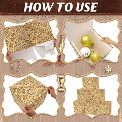 Unbranded Hay Bales Paper Boxes–6 Count