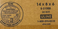 14″ x 8″ x 6″ Cardboard Corrugated Box – SINGLE BOX