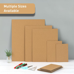 100 Pack 4X6 Inch Corrugated Cardboard Sheets, 1.8Mm Thick Brown Kraft Cardboard