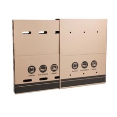 Universal Moving Box with Cushioning, Fits TVs up to 65″, 2 Count
