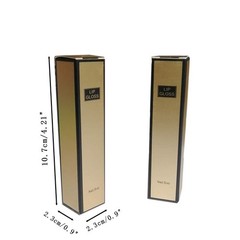 50 Pcs Gold and Black Lip Gloss Packaging Boxes, 4.21×0.9×0.9″ Kraft Paper Ma…