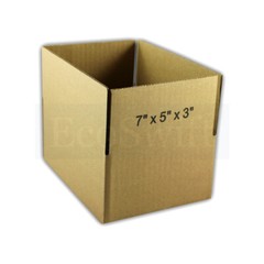 200 7x5x3 EcoSwift Cardboard Packing Moving Shipping Boxes Corrugated Box Carton