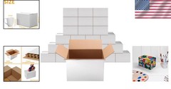 Elegant 25 Count White Shipping Boxes 9x6x6 Inches – Ideal for Online Sellers